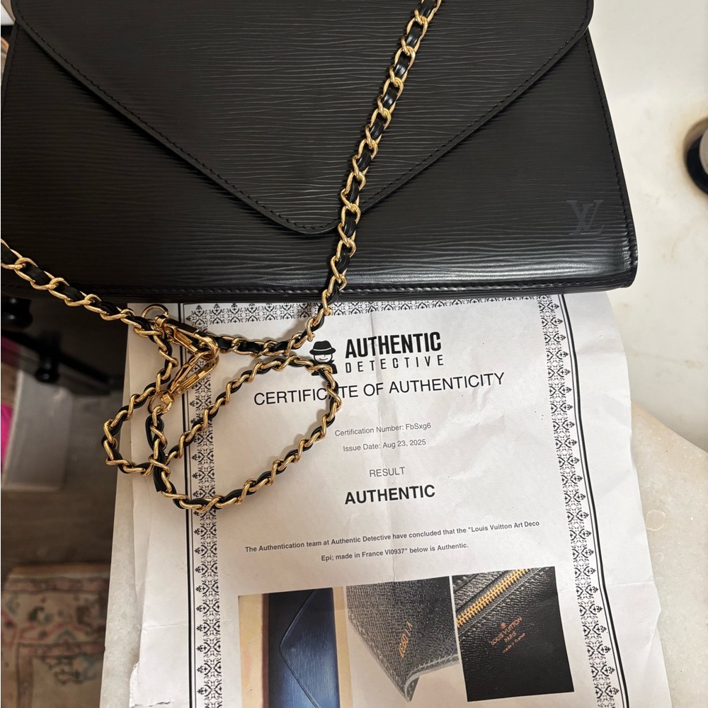 Louis Vuitton Black Crossbody Clutch